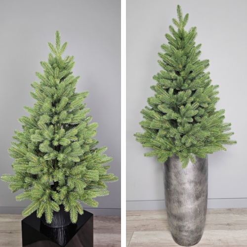 Umělá vánoční stromek v květináči