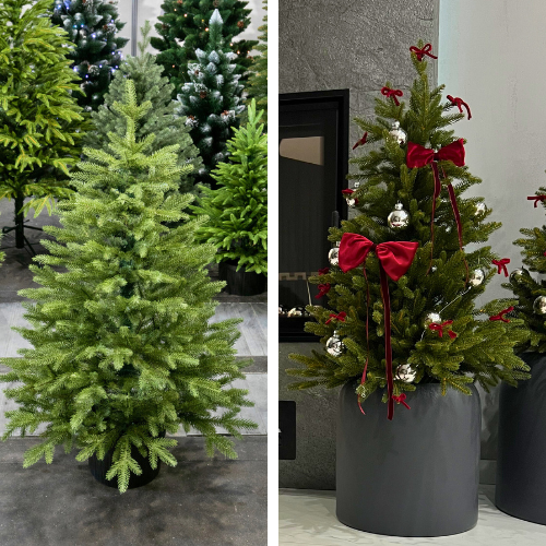 Umělý vánoční stromek v květináči Aspen