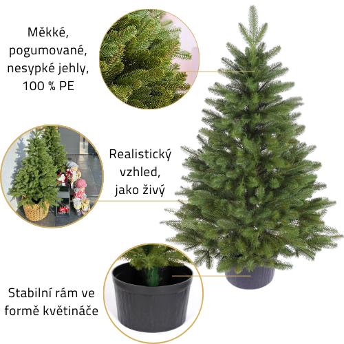 Detaily umělého vánočního stromku Norse Spruce