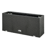 Technorattanový květináč se zavlažováním a izolací 95x43 cm, antracitový