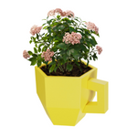 Velký hrnec pro restaurace a kavárny Hrnek 53 cm, žlutý