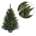 Umělá vánoční stromek v květináči Smrk Aljaška 110 cm PVC