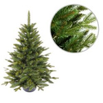 Umělý vánoční stromek v květináči Alpský smrk 80 cm PVC+PE